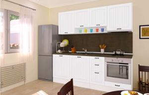 Кухня Ирис класик в цвят бяло фладер 3