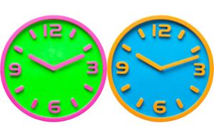 Стенен часовник Bi Color 30cm, асорти