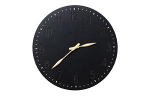 Стенен часовник Mailo Black Ø50