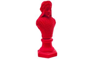 Деко фигура Chess Queen Flock Red