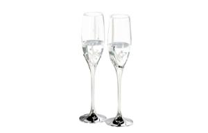Комплект чаши за шампанско Mr & Mrs.