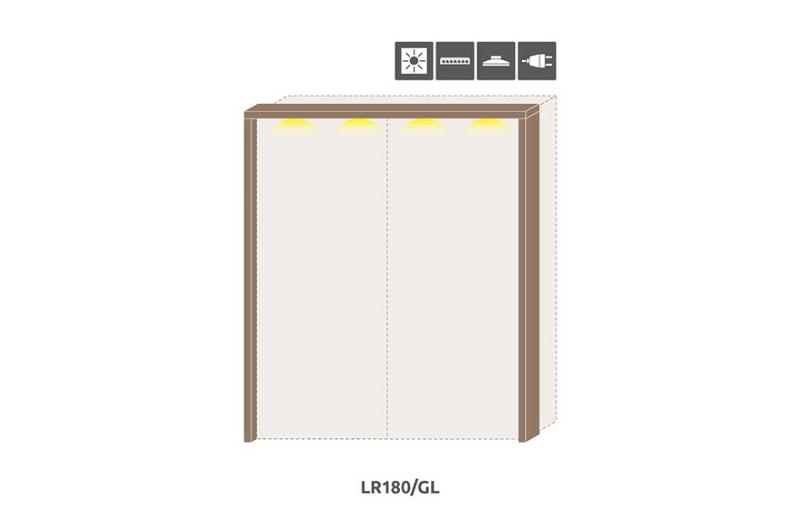 Рамка с осветление за гардероб GALA LR181/GL