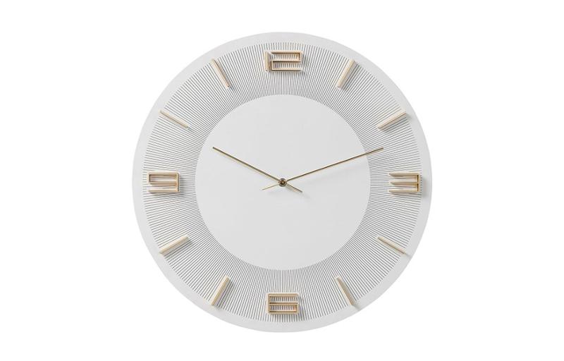 Стенен часовник Leonardo White/Gold